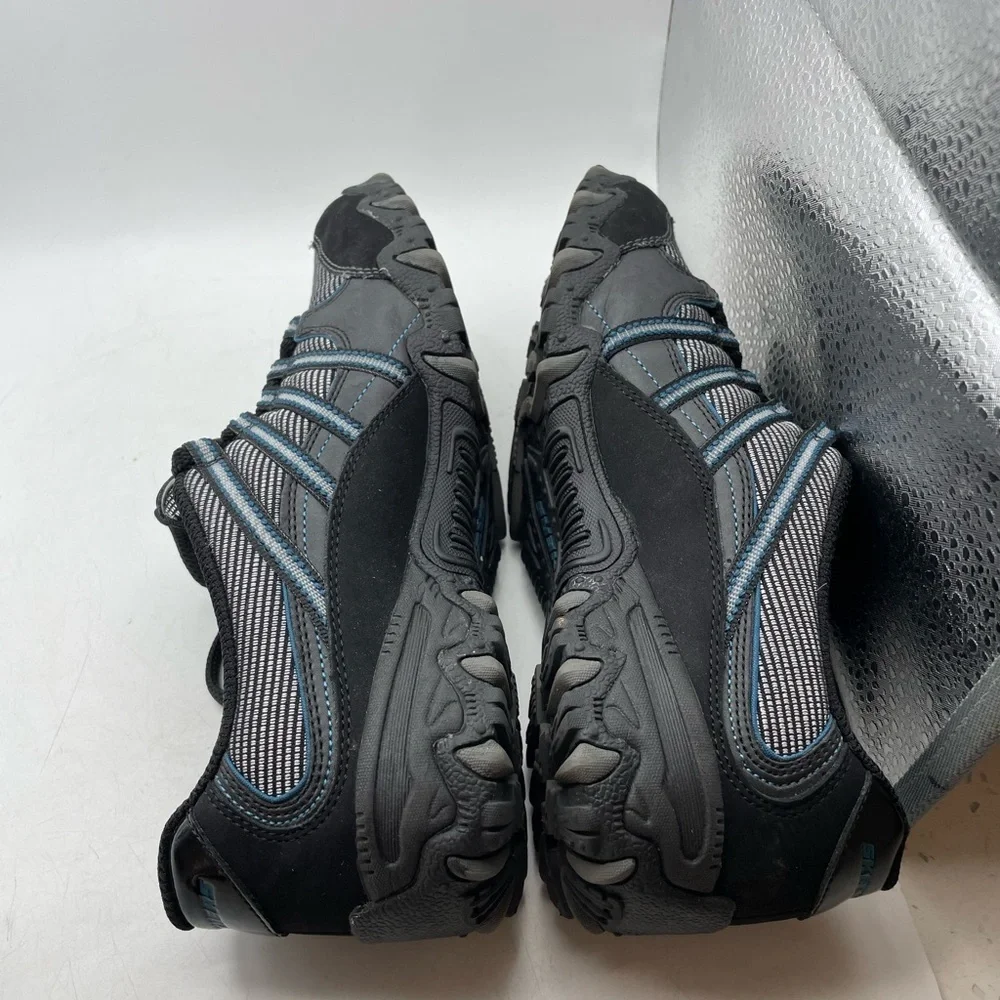 Skechers Compulsions Sleek womens black leather sneakers size 6.5